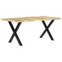 Solid mango wood dining table 180x90x76 cm by vidaXL, Kitchen and dining tables - Ref: Foro24-283780, Price: 414,99 €, Discou...