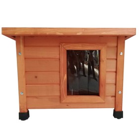 @Pet Außenhaus für Katzen braunes Holz 57x45x43 cm von @Pet, Katzenmöbel - Ref: Foro24-430687, Preis: 61,99 €, Rabatt: %