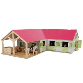 Kids Globe Establo de caballos 1:24 rosa de Kids Globe, Parques infantiles - Ref: Foro24-432414, Precio: 95,82 €, Descuento: %