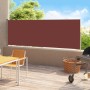 Retractable side awning for brown patio 180x500 cm by vidaXL, Umbrellas - Ref: Foro24-313408, Price: 108,32 €, Discount: %