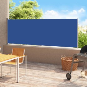 Einziehbare seitliche Gartenmarkise blau 180x500 cm von vidaXL, Sonnenschirme - Ref: Foro24-313409, Preis: 96,44 €, Rabatt: %