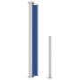 Toldo lateral retráctil de jardín azul 180x500 cm de vidaXL, Sombrillas - Ref: Foro24-313409, Precio: 95,99 €, Descuento: %