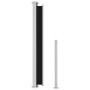 Toldo lateral retráctil para patio negro 200x500 cm de vidaXL, Sombrillas - Ref: Foro24-313417, Precio: 116,77 €, Descuento: %