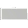 Toldo lateral retráctil para patio crema 200x500 cm de vidaXL, Sombrillas - Ref: Foro24-313418, Precio: 105,51 €, Descuento: %