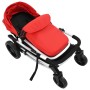 Stroller/baby seat 2-in-1 red and black aluminum by vidaXL, Baby strollers - Ref: Foro24-10105, Price: 174,99 €, Discount: %