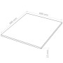 Láminas de MDF cuadradas 8 unidades 60x60 cm 12 mm de vidaXL, Materiales para manualidades - Ref: Foro24-143393, Precio: 63,2...