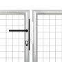 Silver steel garden gate 500x75 cm by vidaXL, garden gates - Ref: Foro24-144352, Price: 354,22 €, Discount: %