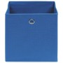 Cajas de almacenaje 4 uds tela 32x32x32 cm azul de vidaXL, Cestas para almacenaje - Ref: Foro24-288337, Precio: 21,86 €, Desc...