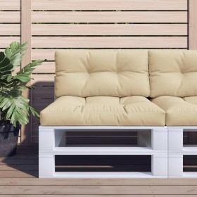 Beige pallet sofa cushion 80x40x10 cm by vidaXL, Cushions for chairs and sofas - Ref: Foro24-314465, Price: 22,19 €, Discount: %