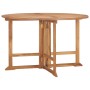 Folding garden dining table teak wood Ø120x75 cm by vidaXL, Garden tables - Ref: Foro24-315449, Price: 258,99 €, Discount: %