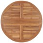 Folding garden dining table teak wood Ø120x75 cm by vidaXL, Garden tables - Ref: Foro24-315449, Price: 258,99 €, Discount: %