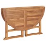 Mesa de comedor plegable para jardín madera de teca Ø120x75 cm de vidaXL, Mesas de jardín - Ref: Foro24-315449, Precio: 258,9...