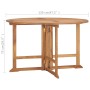 Folding garden dining table teak wood Ø120x75 cm by vidaXL, Garden tables - Ref: Foro24-315449, Price: 258,99 €, Discount: %