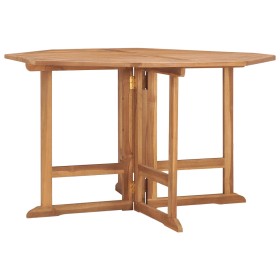 Folding garden dining table teak wood 120x120x75 cm by vidaXL, Garden tables - Ref: Foro24-315450, Price: 271,99 €, Discount: %