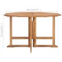 Folding garden dining table teak wood 120x120x75 cm by vidaXL, Garden tables - Ref: Foro24-315450, Price: 271,99 €, Discount: %