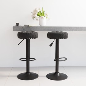 Kitchen stools 2 units black velvet by vidaXL, Kitchen stools - Ref: Foro24-332992, Price: 107,84 €, Discount: %