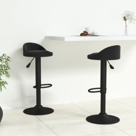 Kitchen stools 2 units black velvet by vidaXL, Kitchen stools - Ref: Foro24-333598, Price: 107,04 €, Discount: %