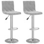 Kitchen stools 2 units light gray velvet by vidaXL, Kitchen stools - Ref: Foro24-333687, Price: 107,62 €, Discount: %