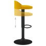 Taburetes de cocina 2 unidades terciopelo amarillo de vidaXL, Taburetes de cocina - Ref: Foro24-333608, Precio: 106,99 €, Des...