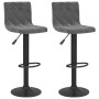 Kitchen stools 2 units dark gray velvet by vidaXL, Kitchen stools - Ref: Foro24-333732, Price: 125,03 €, Discount: %