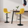 Kitchen stools 2 units yellow velvet by vidaXL, Kitchen stools - Ref: Foro24-333998, Price: 121,48 €, Discount: %