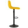 Kitchen stools 2 units yellow velvet by vidaXL, Kitchen stools - Ref: Foro24-333998, Price: 121,48 €, Discount: %