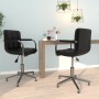 Swivel dining chairs 2 units black synthetic leather by vidaXL, dining chairs - Ref: Foro24-334760, Price: 148,42 €, Discount: %