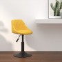 Mustard Yellow Velvet Kitchen Stool by vidaXL, Kitchen stools - Ref: Foro24-335323, Price: 77,05 €, Discount: %