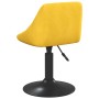 Taburete de cocina de terciopelo amarillo mostaza de vidaXL, Taburetes de cocina - Ref: Foro24-335323, Precio: 77,05 €, Descu...