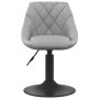 2 pcs Light Gray Velvet Swivel Dining Chairs by vidaXL, dining chairs - Ref: Foro24-335327, Price: 123,81 €, Discount: %