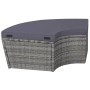 Muebles de jardín con cojines 4 piezas ratán sintético gris de vidaXL, Camas para exteriores - Ref: Foro24-43961, Precio: 544...