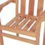 3-piece solid teak wood garden table and chairs set by vidaXL, Garden sets - Ref: Foro24-44736, Price: 205,32 €, Discount: %