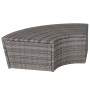 Muebles de jardín con cojines 4 piezas ratán sintético gris de vidaXL, Camas para exteriores - Ref: Foro24-43961, Precio: 544...