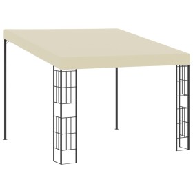 Pavillon mit Wandhalterung cremefarbener Stoff 3x3 m von vidaXL, Zelte und Pavillons - Ref: Foro24-47987, Preis: 228,99 €, Ra...