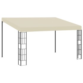 Wall-mounted gazebo with cream-colored fabric, 3x4 m. by vidaXL, Tents and gazebos - Ref: Foro24-47988, Price: 253,14 €, Disc...