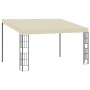 Wall-mounted gazebo with cream-colored fabric, 3x4 m. by vidaXL, Tents and gazebos - Ref: Foro24-47988, Price: 252,94 €, Disc...