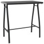 High garden table black tempered glass 110x60x110 cm by vidaXL, Garden tables - Ref: Foro24-48121, Price: 142,68 €, Discount: %