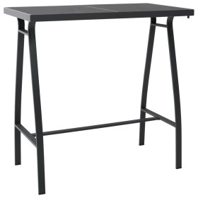 High garden table black tempered glass 110x60x110 cm by vidaXL, Garden tables - Ref: Foro24-48121, Price: 131,99 €, Discount: %