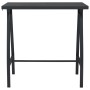 High garden table black tempered glass 110x60x110 cm by vidaXL, Garden tables - Ref: Foro24-48121, Price: 142,68 €, Discount: %