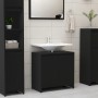 Armario de baño madera contrachapada negro 60x33x61 cm de vidaXL, Muebles de baño - Ref: Foro24-802643, Precio: 55,99 €, Desc...