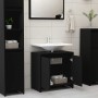 Armario de baño madera contrachapada negro 60x33x61 cm de vidaXL, Muebles de baño - Ref: Foro24-802643, Precio: 55,99 €, Desc...