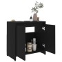 Black plywood bathroom cabinet 60x33x61 cm by vidaXL, Bathroom furniture - Ref: Foro24-802643, Price: 55,25 €, Discount: %