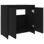 Armario de baño madera contrachapada negro 60x33x61 cm de vidaXL, Muebles de baño - Ref: Foro24-802643, Precio: 55,25 €, Desc...