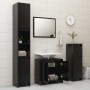 Black plywood bathroom cabinet 60x33x61 cm by vidaXL, Bathroom furniture - Ref: Foro24-802643, Price: 55,25 €, Discount: %