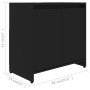 Black plywood bathroom cabinet 60x33x61 cm by vidaXL, Bathroom furniture - Ref: Foro24-802643, Price: 55,25 €, Discount: %