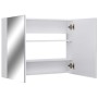 Armario de baño con espejo MDF blanco 80x15x60 cm de vidaXL, Tocadores de baño - Ref: Foro24-325186, Precio: 119,95 €, Descue...