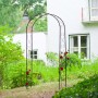 Nature -Gartenbogen aus schwarzem Metall, 100 x 37 x 230 cm von Nature, Pergolen, Bögen und Gartenspaliere - Ref: Foro24-4346...