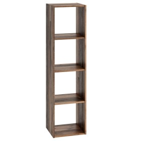 FMD Shelving unit with 4 compartments in aged wood color by FMD, Bookcases and shelves - Ref: Foro24-437001, Price: 113,99 €,...