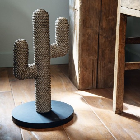 Designed by Lotte Cactus wooden cat scratching post 35x60 cm black by Designed by Lotte, Cat furniture - Ref: Foro24-438290, ...