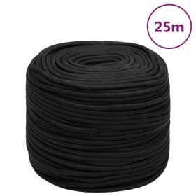 Cuerda de barco polipropileno negro intenso 8 mm 25 m de vidaXL, Sogas y cuerdas metálicas - Ref: Foro24-152501, Precio: 14,0...